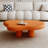 48.5" Cloud Shape Modern Coffee Table with Irregular Edge Top and 4 Round Legs, Minimalist Accent Table for Living Room-100140306