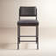 Benton Upholstered Stool with Metal Frame-754574879-755935217
