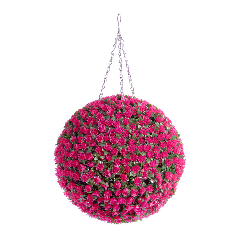 Faux Plant, Pink, 38cm H x 38cm W x 38cm D