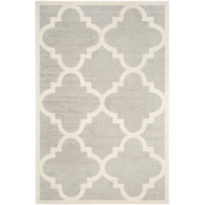 Ammundsen Geometric Light Grey/Beige Area Rug