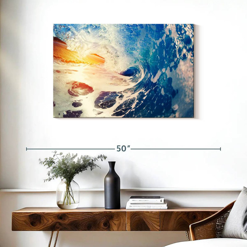 Gillard Retro Ocean Wave, H 24 po x l 36 po