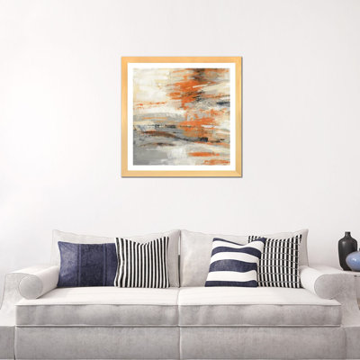 «Golden Dust Crop Orange» par Silvia Vassileva - reproduction d'art
