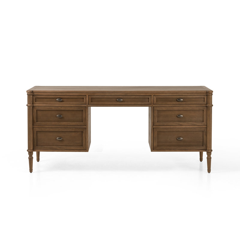 Toulouse Executive Desk, Toasted Oak