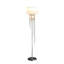Lampe sur pied en métal chromé avec abat-jour 65,75 po pour salon, lampe sur pied pour chambre à coucher