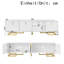  White Textured Door TV Lowboard Media Unit, Modern TV Stand Cabinet up to 65" TVs