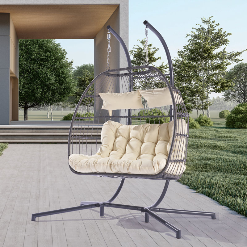 Balancelle avec support Aksel, Beige