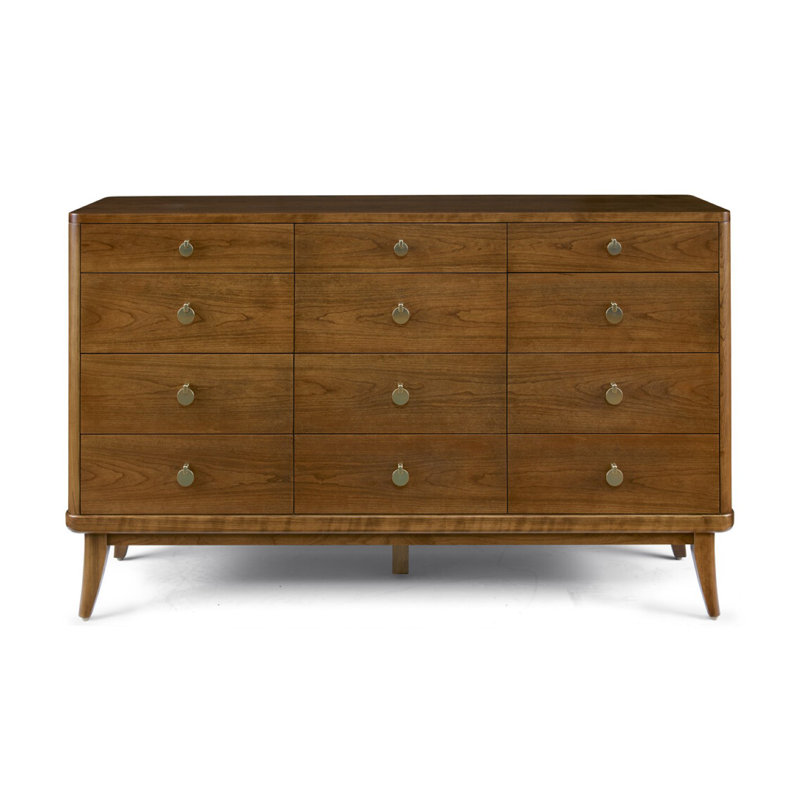 Martine 12 - Drawer Solid Wood Dresser