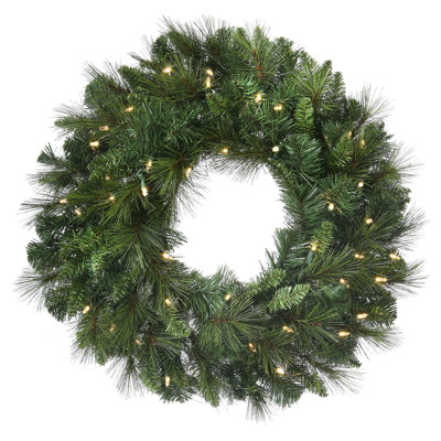 Arbre de Noël artificiel en pin vert 2,5 'avec 50 lumières claires/blanches Belgium
