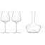 Carafe à vin Ayrton avec 2 verres à vin blanc - Transparent