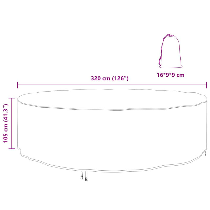 Outdoor Patio Dining Set Cover