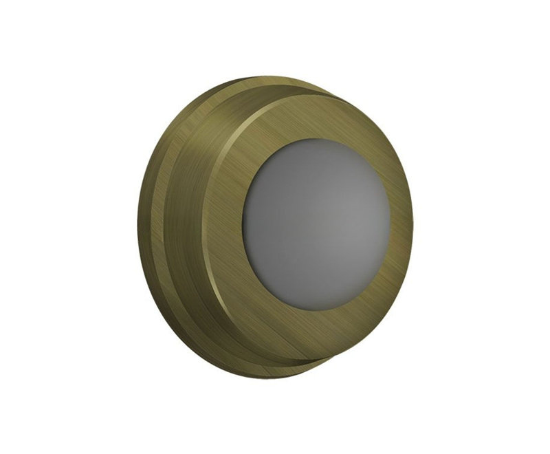 Door Stop, Antique Brass