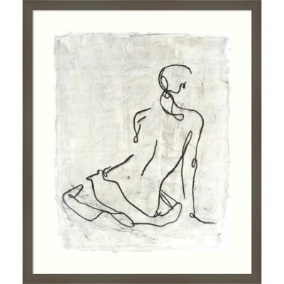 Embellished Gestural Contour I Print