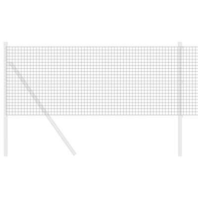 Vidaxl Welded Wire Fence Galvanised Steel
