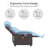 Recliner Chair, Adjustable Backrest/ Footrest, Real Leather-1996818316-1996818304