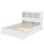 Lit plateforme double avec tablettes coulissantes-1425942184
