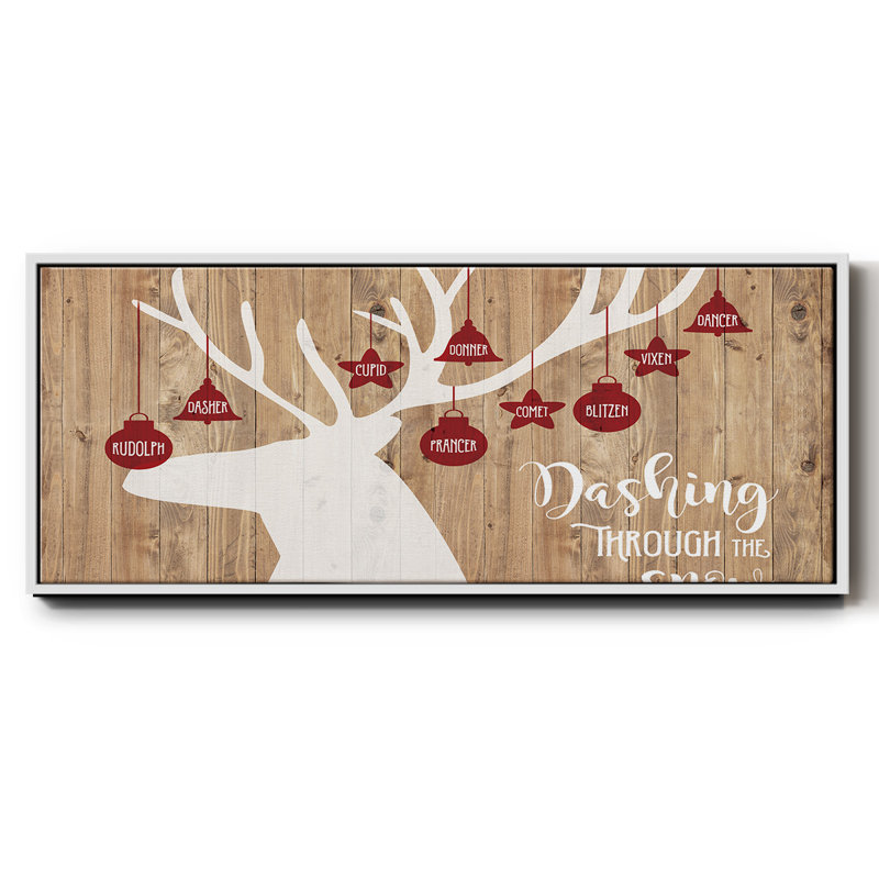 Dashing Through The Snow- Framed Canvas