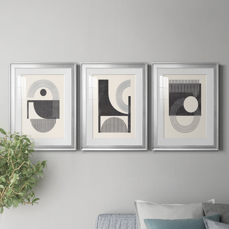 Inconnu, espace I, reproduction encadrée de qualité supérieure - prête à être accrochée, H 42,5 po x l 91,5 po x P 1 po