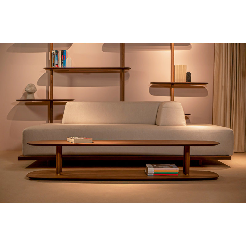 Axis Solid Wood Coffee Table, Walnut