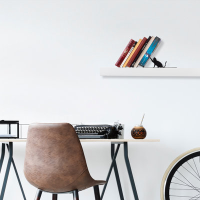 Durable Metal Bookend, Black, 10.0 x 4.9 x 4.7 Inches | 100% Metal Construction, Thickness: 0.05 Inches | Stylish and Functional Design for Organizing Books, Magazines & More, Perfect for Home or Office Use