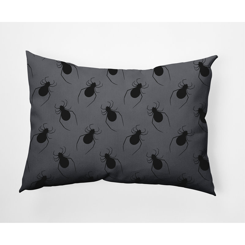 Reversible Throw Pillow, Steel Gray