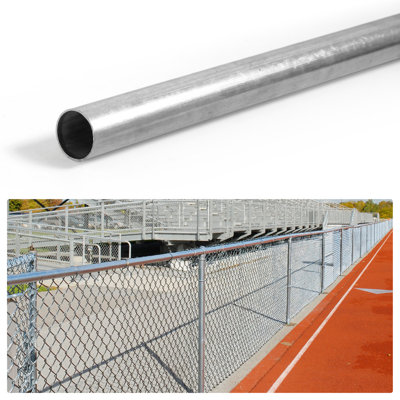 Rail supérieur de clôture 1-5 / 8 po, tuyau galvanisé de 10 pi pour la clôture à maillons de chaîne, pièces de maillon de chaîne, quincaillerie, accessoires, simple