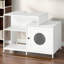 Bathroom Cat Litter Box Hideaway with Divider