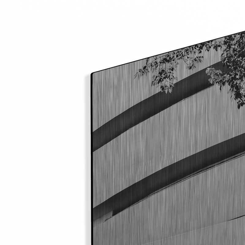 «NYC Guggenheim» par Nina Paponcek, art mural en métal, H 24 po x l 24 po