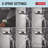 6-Setting HydroRain 2-in-1 Dual Shower Head with ProClean Spray, 2.5 GPM-110542847