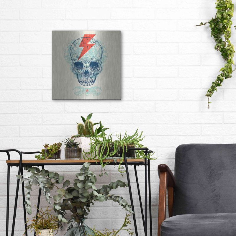 " Skull Bolt " by Rachel Caldwell, 12" H x 12" W