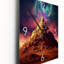 Horloge murale Aurora Borealis Over Mountain-606853837