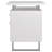 White High Gloss 2-Drawer Computer Desk