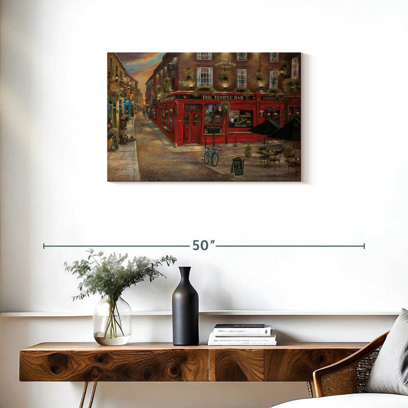 Temple Bar, 20" H x 30" W