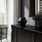 Textured Geometric Orb, Black-1209314499