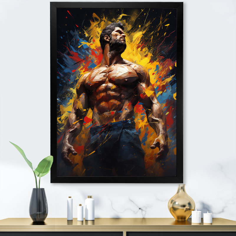«Trinite Musculation Muscle Symphony IV», reproduction sur toile, Cadre photo noir, H 20 po x l 12 po x P 1 po