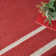 Argentino Abstract Machine Woven Chenille Area Rug in Red