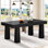 63-Inch Wood Modern Dining Table For 4-6 People