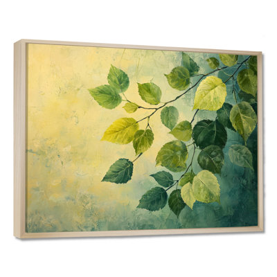Green Yellow Summer Leaves Foliage Collage IV - Leaves Wall Art