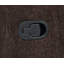 Canapé inclinable Heise en chenille brun foncé-122505268