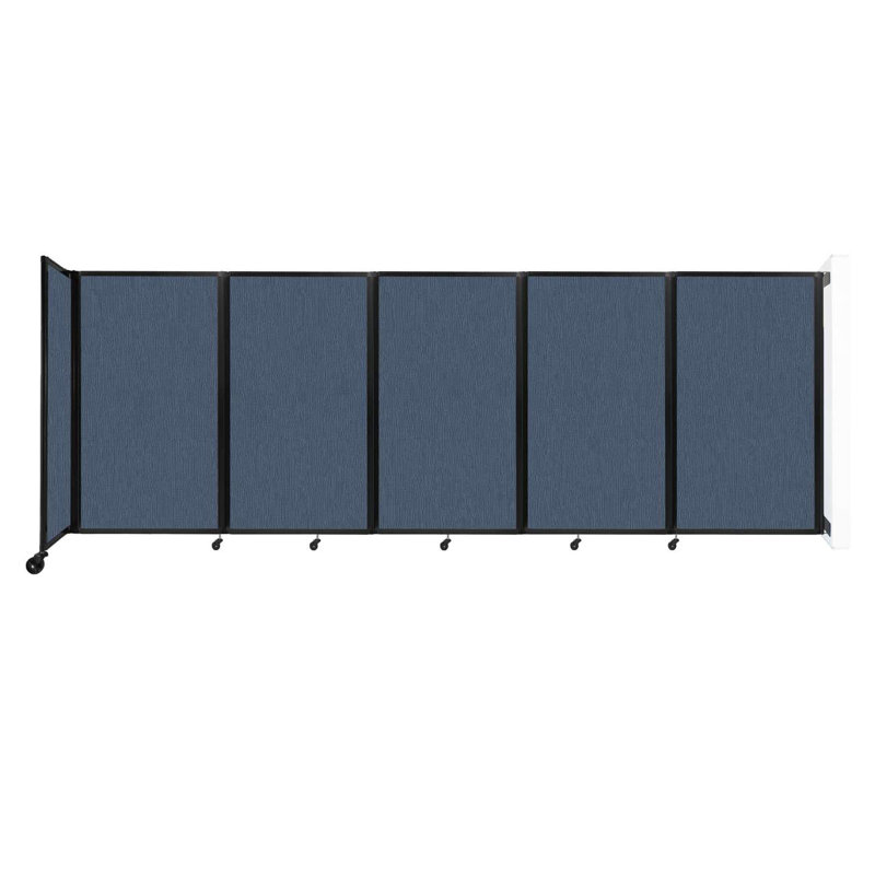 11 - Cloison pliante à panneaux, 5, Moka, H 60 po x l 168 po x P 12 po