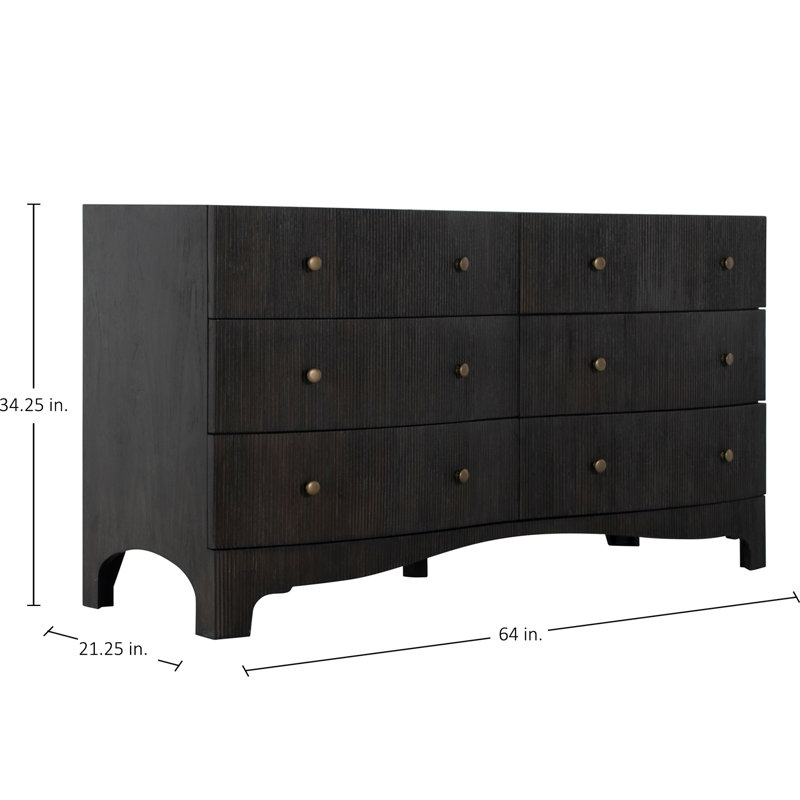 Princeton Dresser - Dark, Black