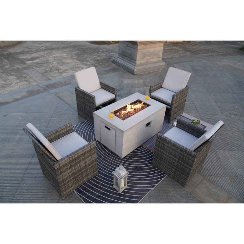 4 - Person Patio Conversation Set with Cushions