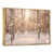 Toile avec cadre flottant or
