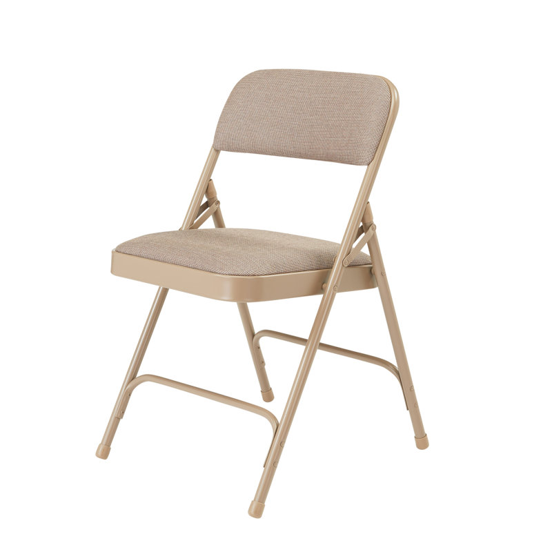 Ensemble de 8 chaises pliantes empilables National Public Seating, Café beige