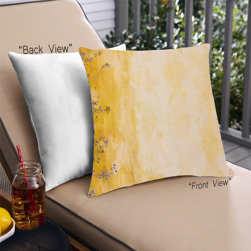 Coussin Color Color Jaune 88, Microsuède