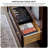 Retro Simple Double Door Glass Solid Wood Bookcase