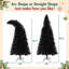 Arbre de Noël artificiel 6 pi avec lumière DEL, arbre de Noël artificiel incurvé pré-éclairé avec 900 pointes, arbre de Noël noir 6 pi