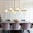 12 - Light 50" Dimmable Bubble Glass Sputnik Modern Linear Chandelier-420616879-415289534