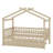 Wooden House Bed With Trundle Bed