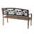 Coneflower Iron Garden Bench
