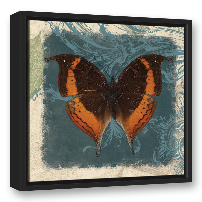 Tourbillons et papillon, H 17,75 po x l 17,75 po x P 1,75 po